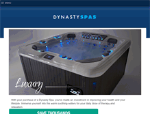 Tablet Screenshot of dynastyspas.com